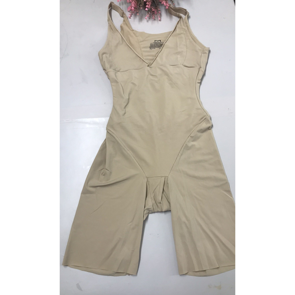 Maidenform Sz sm Womens Beige Unlined Wireless Stretch One Piece Shapewear 15763